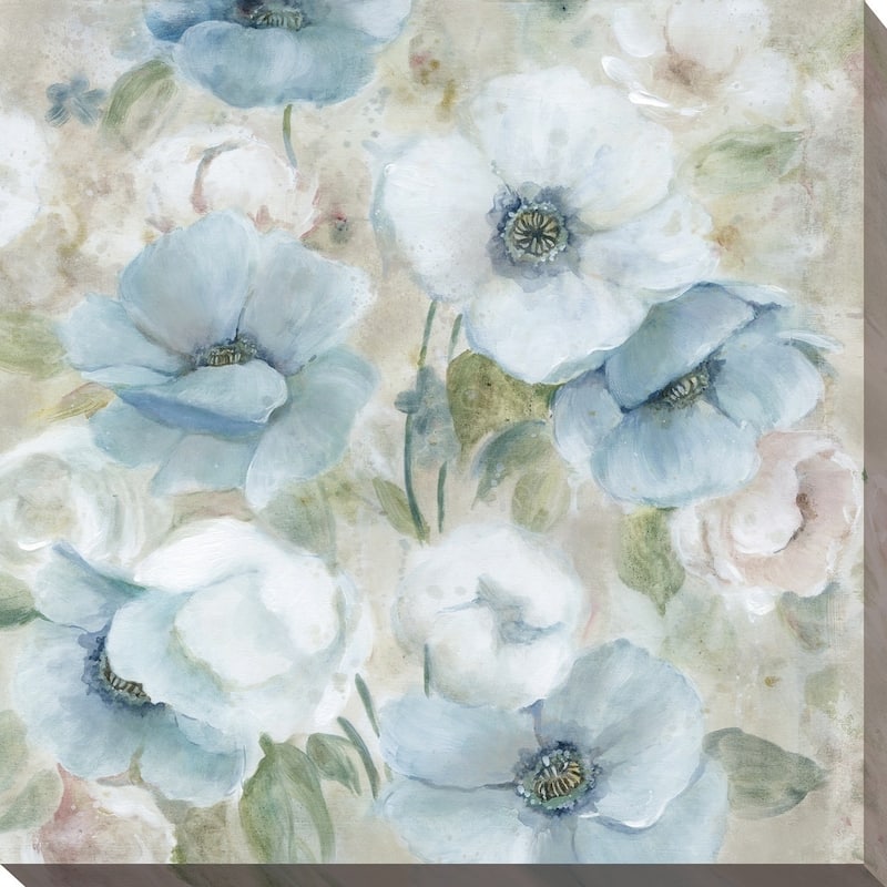 "Pastel Garden I" Giclee Stretched Canvas Wall Art