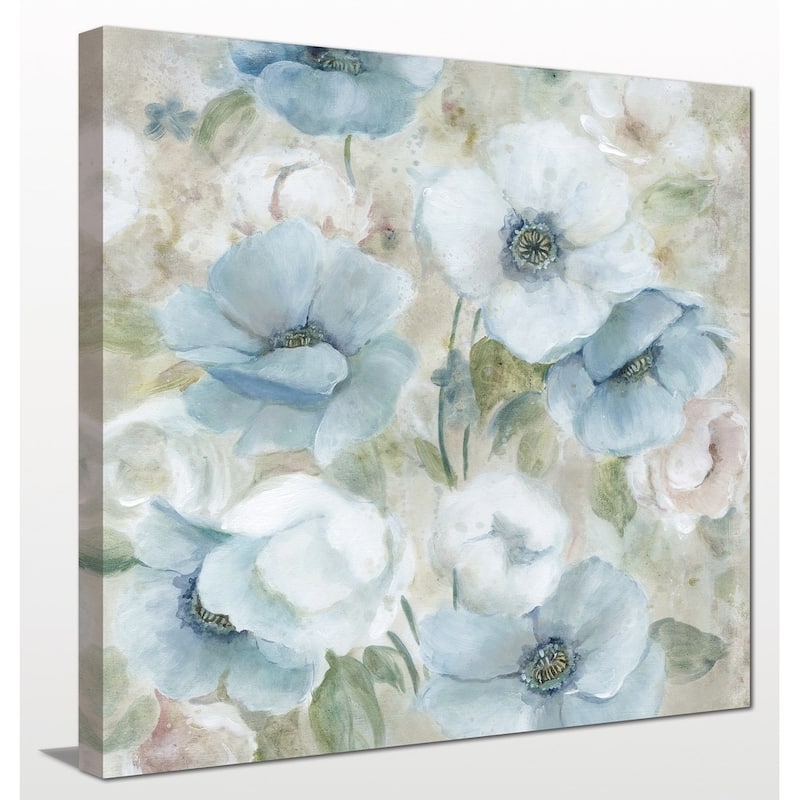 "Pastel Garden I" Giclee Stretched Canvas Wall Art