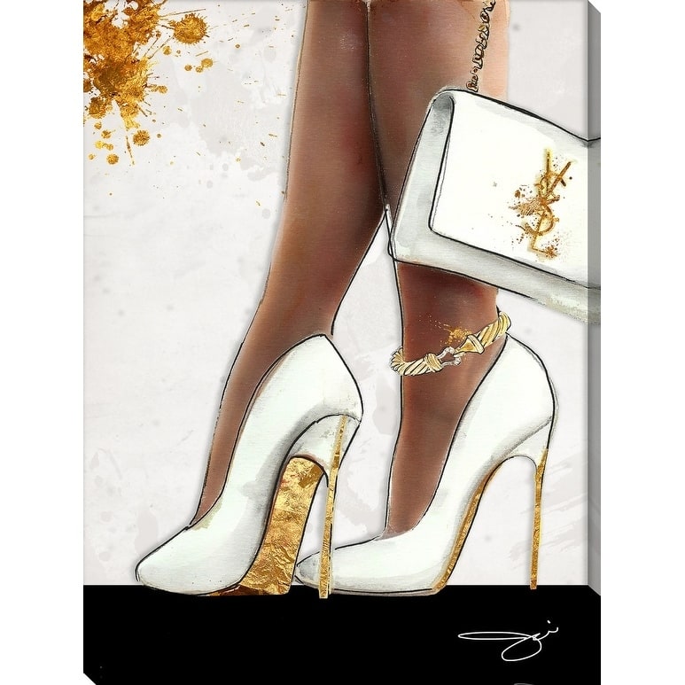 BY Jodi "The higher the heel" Giclee Stretched Canvas Wall Art