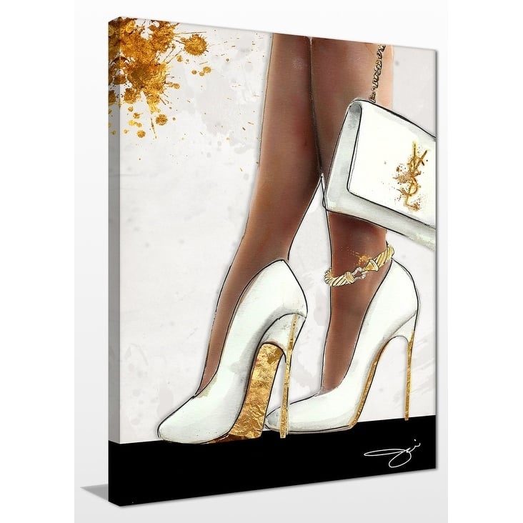 BY Jodi "The higher the heel" Giclee Stretched Canvas Wall Art