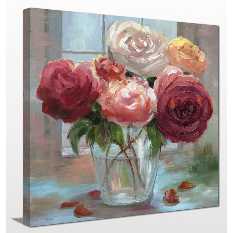"Rose Society" Giclee Stretched Canvas Wall Art