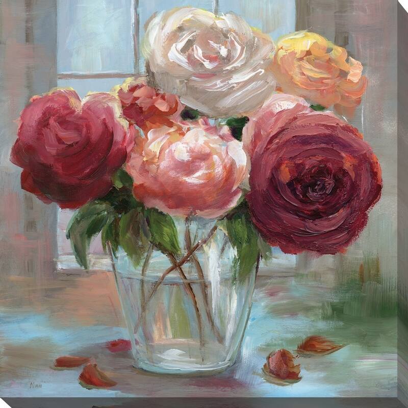 "Rose Society" Giclee Stretched Canvas Wall Art