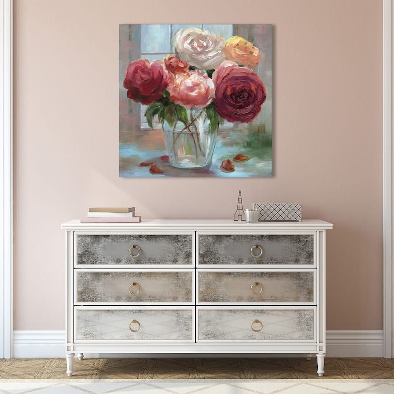 "Rose Society" Giclee Stretched Canvas Wall Art