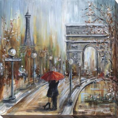 "Embrace by the Arc" Giclee Stretched Canvas Wall Art