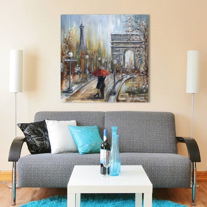 "Embrace by the Arc" Giclee Stretched Canvas Wall Art