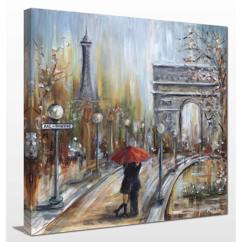 "Embrace by the Arc" Giclee Stretched Canvas Wall Art