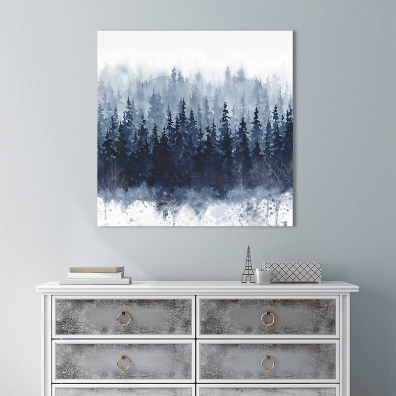 "Indigo Forest" Giclee Stretched Canvas Wall Art
