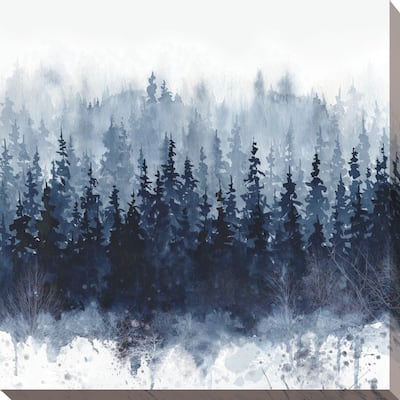 "Indigo Forest" Giclee Stretched Canvas Wall Art