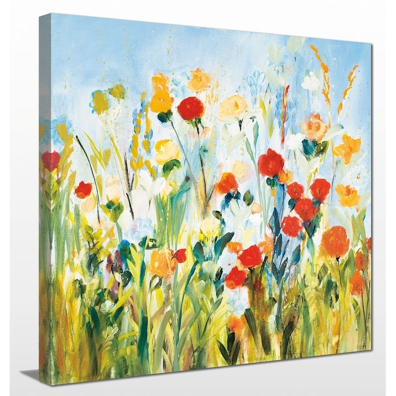 "Wildflower Afternoon" Giclee Stretched Canvas Wall Art