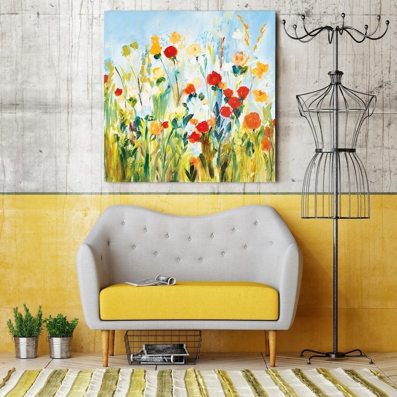 "Wildflower Afternoon" Giclee Stretched Canvas Wall Art