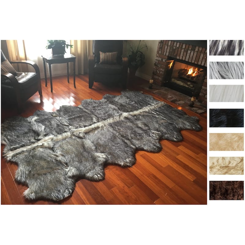 Legacy Faux Sheepskin 12-pelt Shag Rug (6' x 12')