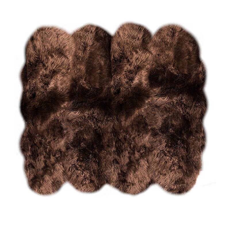 Legacy Faux Sheepskin 8-pelt Shag Rug (6' x 8')