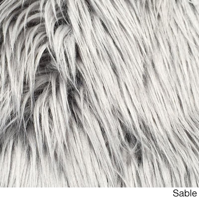 Legacy Faux Sheepskin Wool 6-pelt Shag Rug (6' x 6') - 6' x 6' - Sable
