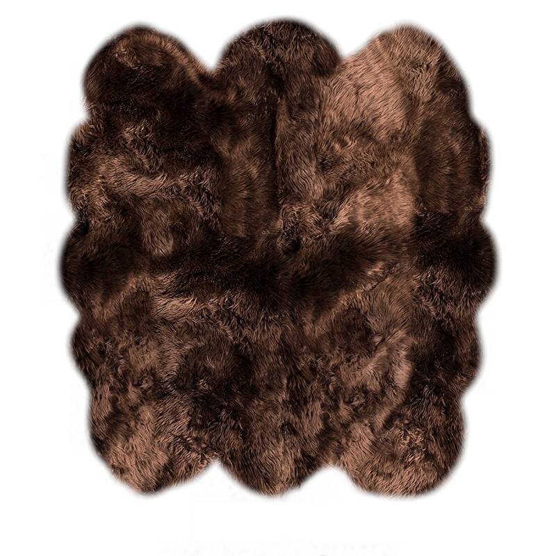 Legacy Faux Sheepskin Wool 6-pelt Shag Rug (6' x 6')