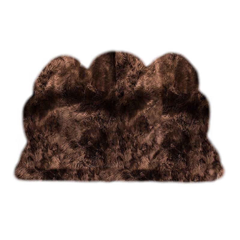 Legacy Faux Sheepskin 3-Pelt Shag Rug (3' x 6')