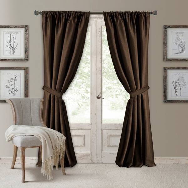 Shop Elrene Versailles Pleated Blackout Curtain Panel Free