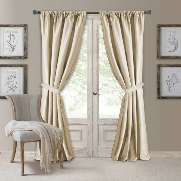 Shop Elrene Versailles Pleated Blackout Curtain Panel Free