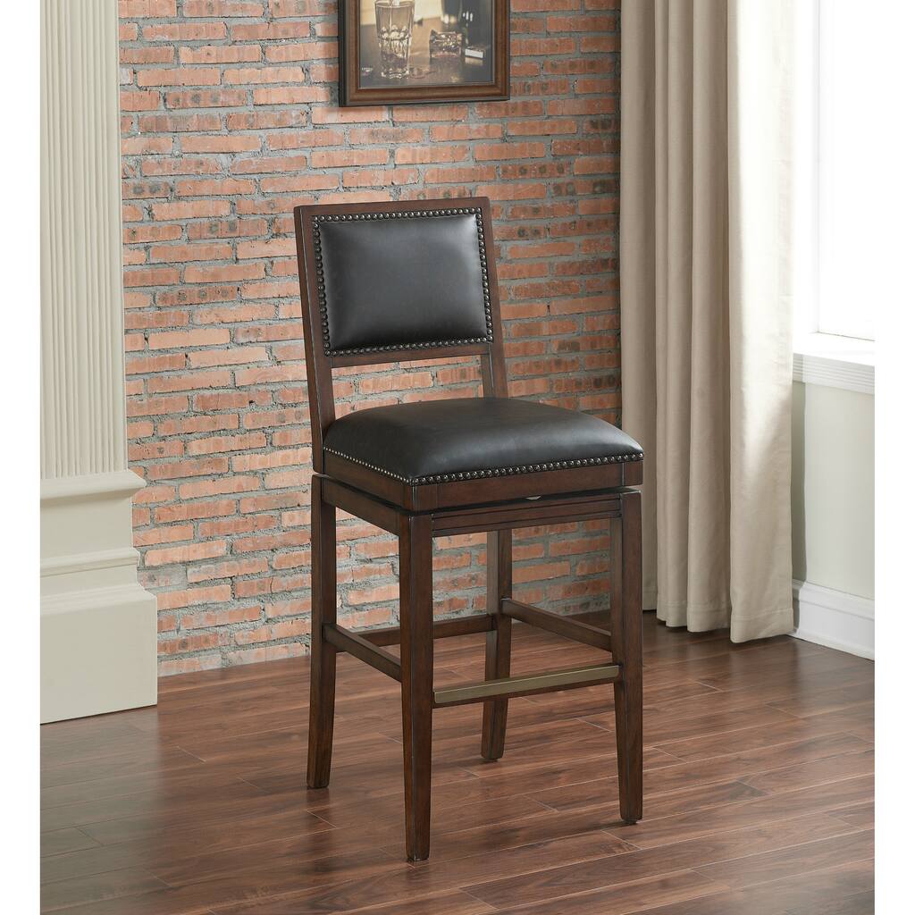 Darcy Brown Leather Counter-height Stool