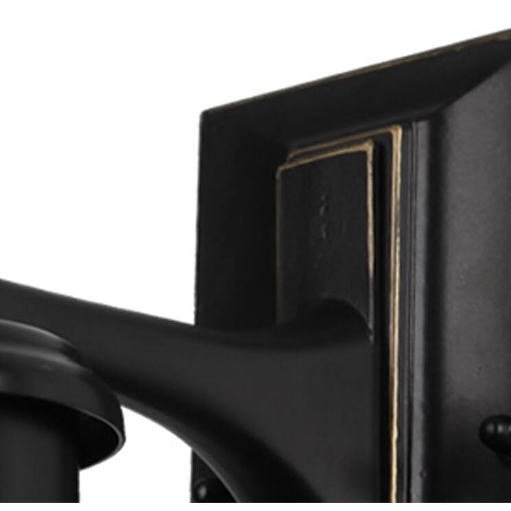 AA Warehousing 1 Light Outdoor Wall Mounted Light In Imperial Black Finish