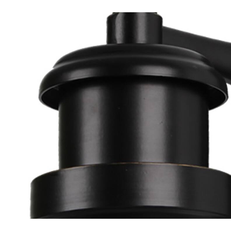 AA Warehousing 1 Light Outdoor Wall Mounted Light In Imperial Black Finish