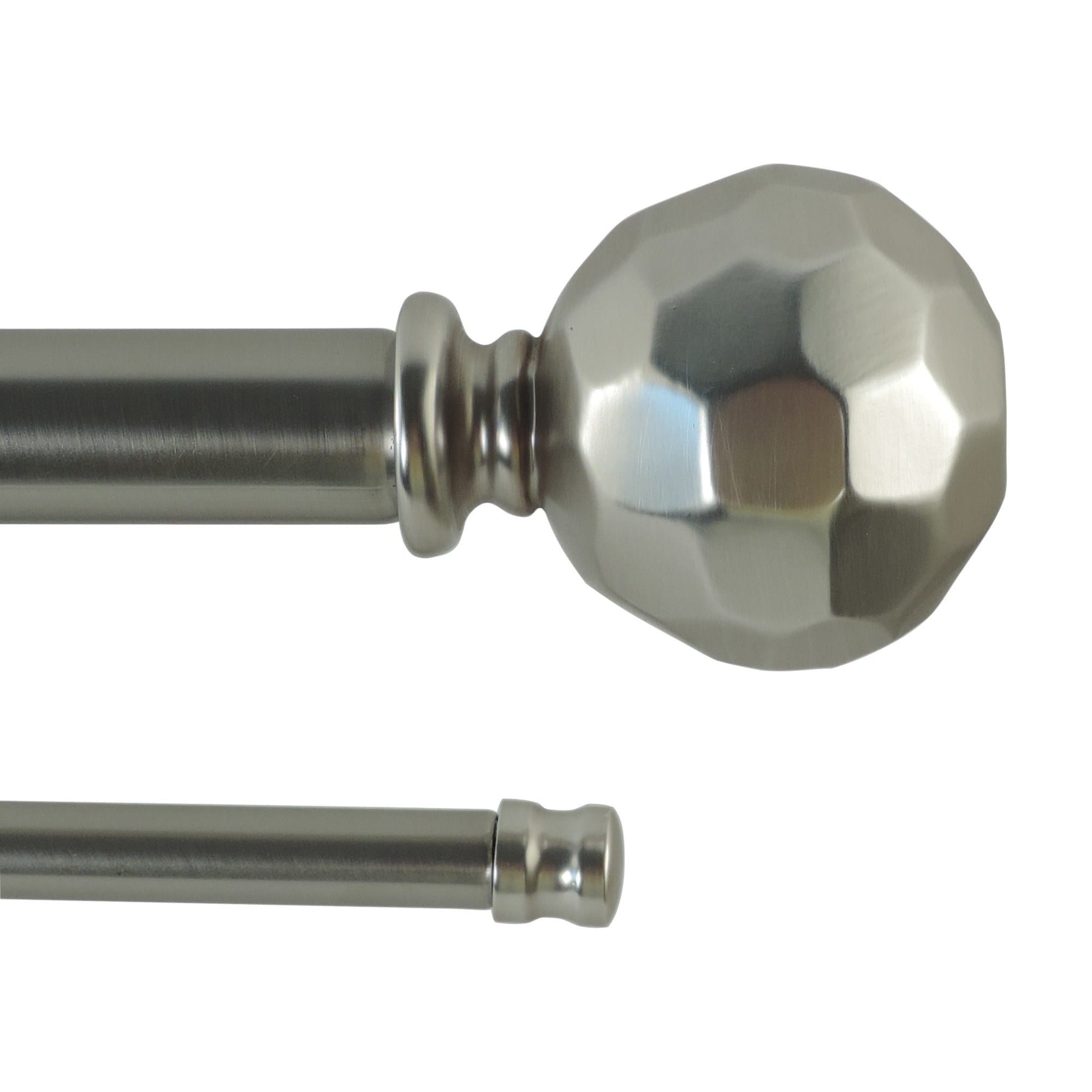 Shop Olivia Adjustable Double Curtain Rod With Decorative Round