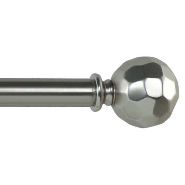 Shop Olivia Adjustable Single Curtain Rod With Decorative Round