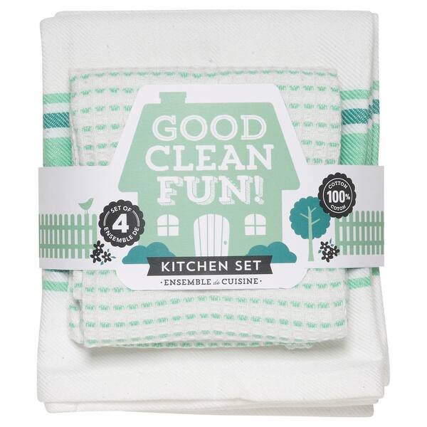  Funny Kitchen Towels and Dishcloths Sets of 4 - Dish