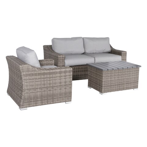 Marina Wicker 4-piece Lounge Set