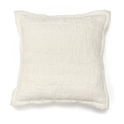 Ruched Ivory Sham