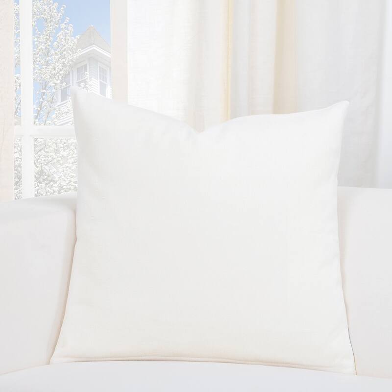 Revolution Plus Stain-resistant Everlast Solid Color Throw Pillow - Off-White - 16 x 16