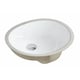 preview thumbnail 2 of 1, 17-1/2-inch European Style Oval Shape Porcelain Ceramic Bathroom Undermount Sink