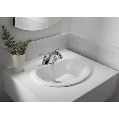 19-inch European Style Oval Shape Porcelain Ceramic Bathroom Topmount / Over the Counter Sink