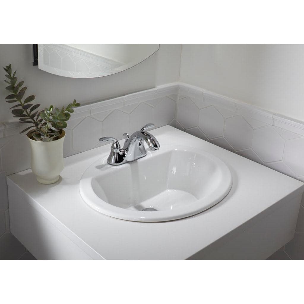 19-inch European Style Oval Shape Porcelain Ceramic Bathroom Topmount / Over the Counter Sink