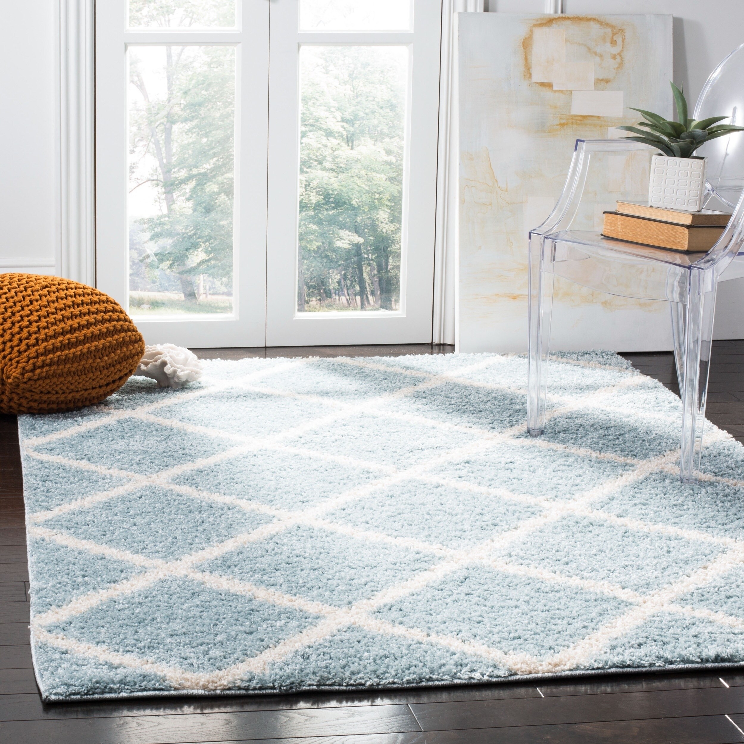 Safavieh Rugs Nyc safavieh new york shag contemporary geometric blue ivory Safavieh Rugs Nyc safavieh new york shag contemporary geometric blue ivory