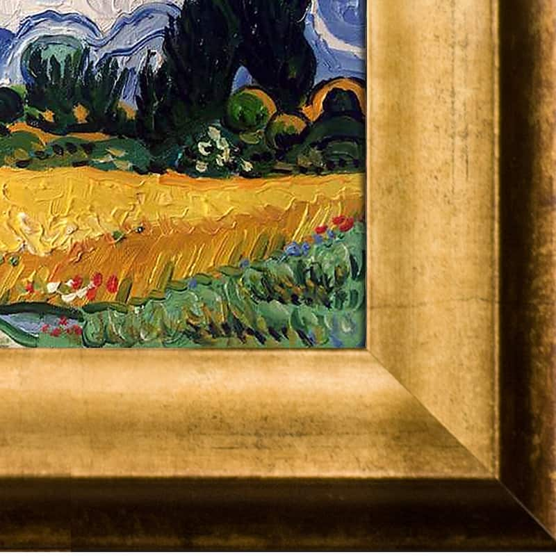 La Pastiche Vincent Van Gogh Wheat Field with Cypresses Oil Reproduction