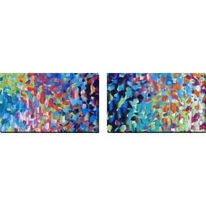 Mark Lawrence "Caught Up Together I. 1 Thessalonians 4:17 I" Oversized Wall Art Sets of 2 - canvas, 18" x 30" ea.