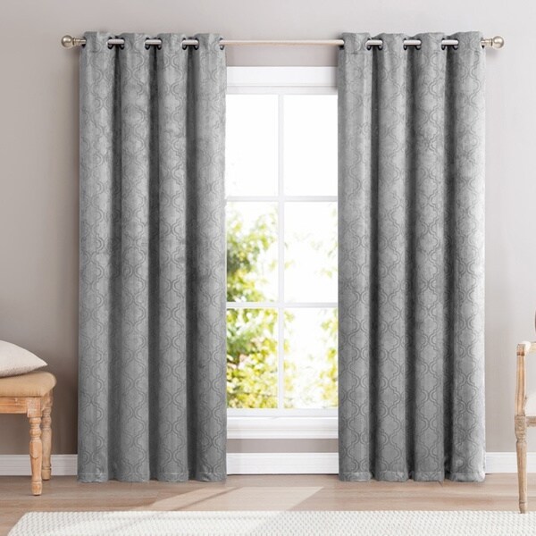 Shop Hlc Me Redmont Lattice Blackout Grommet Curtain Panel