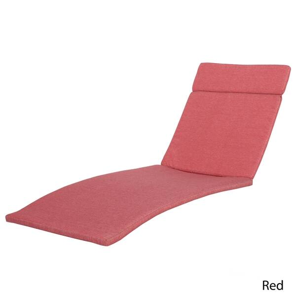 Shop Salem Outdoor Chaise Lounge Cushion By Christopher Knight Home Overstock 16602991