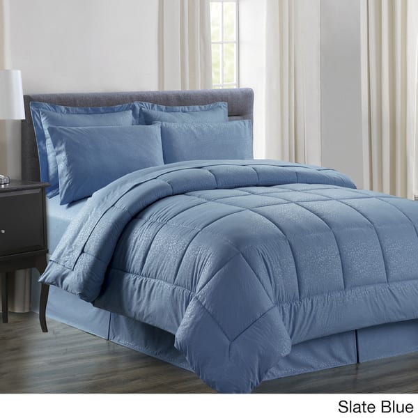 Shop 8 Piece Embossed Vine Comforter Set On Sale Free Shipping