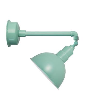 10" Blackspot LED Sign Light with Metropolitan Arm in Jade