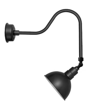 12" Blackspot LED Sign Light with Sleek Arm in Matte Black