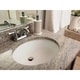 preview thumbnail 1 of 1, 19-3/8-inch European Style Oval Shape Porcelain Ceramic Bathroom Undermount Sink