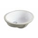 preview thumbnail 2 of 1, 19-3/8-inch European Style Oval Shape Porcelain Ceramic Bathroom Undermount Sink