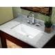 preview thumbnail 1 of 1, 20-3/4-inch European Style Rectangular Shape Porcelain Ceramic Bathroom Undermount Sink