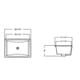 preview thumbnail 3 of 1, 20-3/4-inch European Style Rectangular Shape Porcelain Ceramic Bathroom Undermount Sink