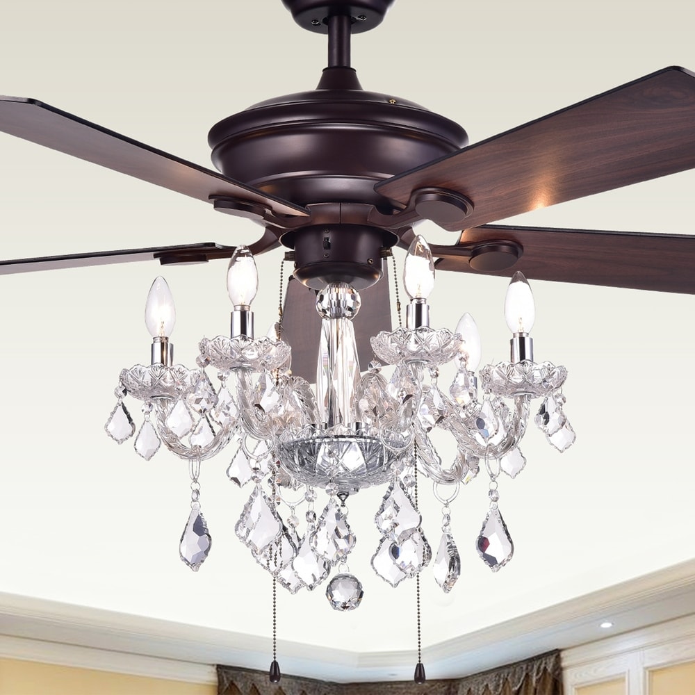 Warehouse of Tiffany Havorand 5-blade Ceiling Fan - Brown