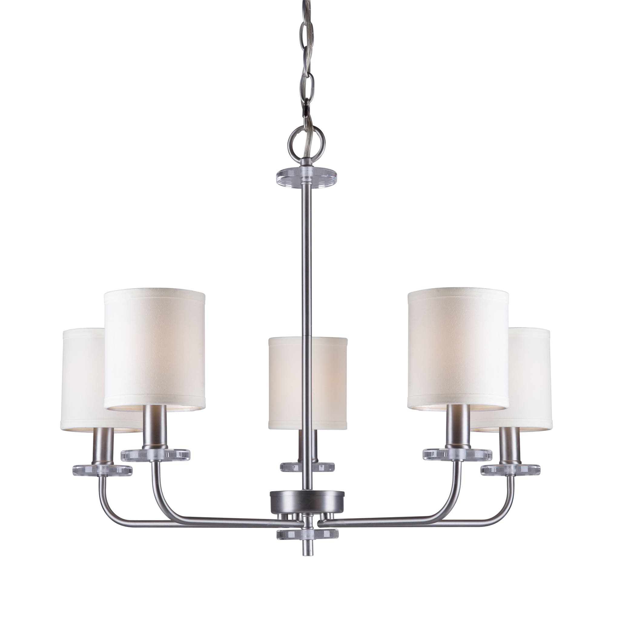 5-Light Brushed Nickel Chandelier - Chandeliers For Bedrooms by Overstock.com