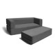 Jaxx Big Kids Convertible Sleeper Sofa & Ottoman Set - Thumbnail 10
