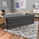 Jaxx Big Kids Convertible Sleeper Sofa & Ottoman Set - Thumbnail 3