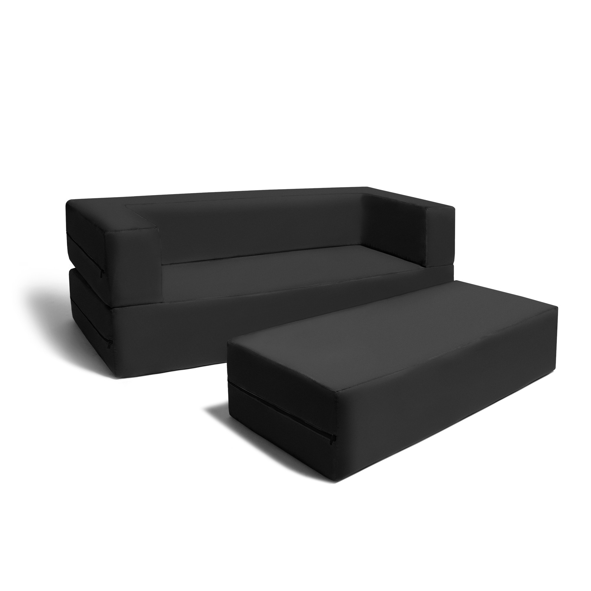 Jaxx Big Kids Convertible Sleeper Sofa Ottoman Set